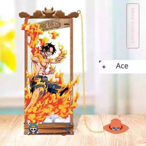 One Piece Metal Hollow Bookmarks: Luffy, Zoro, Sanji, Ace, Brook, Chopper, Nami