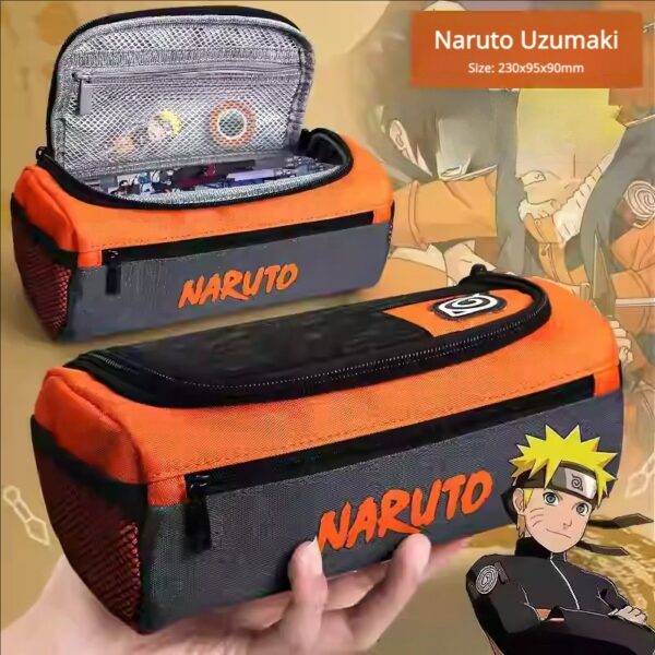 Naruto Pencil Case: Multifunctional Large-Capacity Handheld Stationery Box