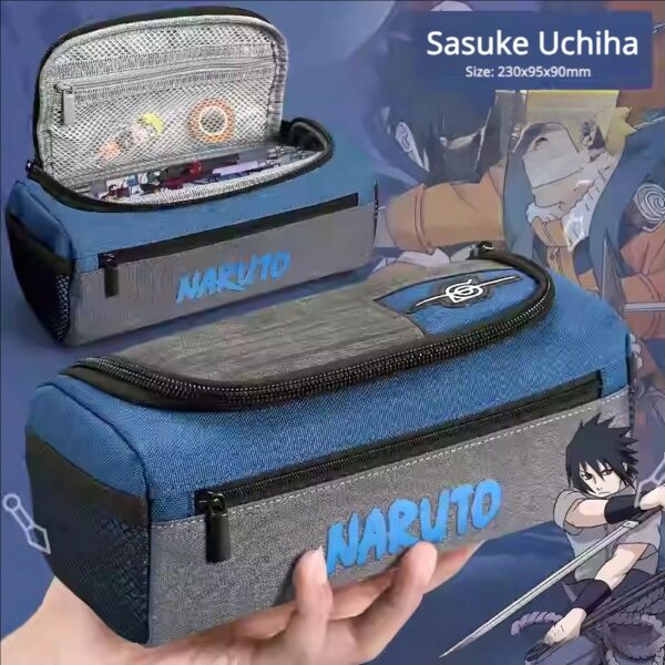 Naruto Pencil Case: Multifunctional Large-Capacity Handheld Stationery Box