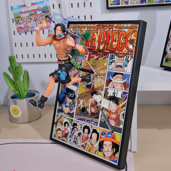 One Piece 3D Figure Painting: Luffy, Ace, and Sabo Burst Out of the Manga, Gear 5 Nika Gift