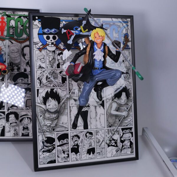 One Piece 3D Figure Painting: Luffy, Ace, and Sabo Burst Out of the Manga, Gear 5 Nika Gift