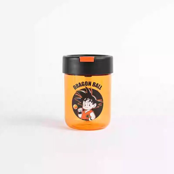 Dragon Ball Travel Cup: Goku & Bulma with Straw - Anime Merchandise Water Cup Gift