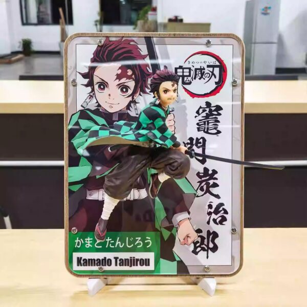 Demon Slayer: Tanjiro, Nezuko, Inosuke, Zenitsu Anime Figure 3D Art Creative Gift Bandai figures