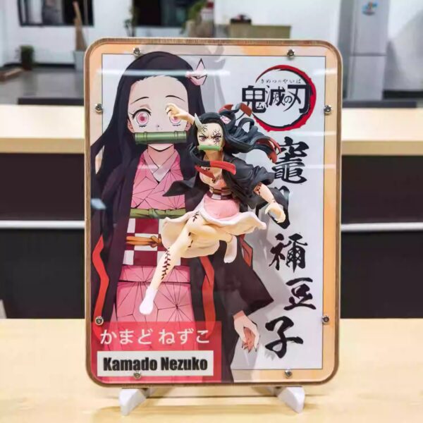 Demon Slayer: Tanjiro, Nezuko, Inosuke, Zenitsu Anime Figure 3D Art Creative Gift Bandai figures