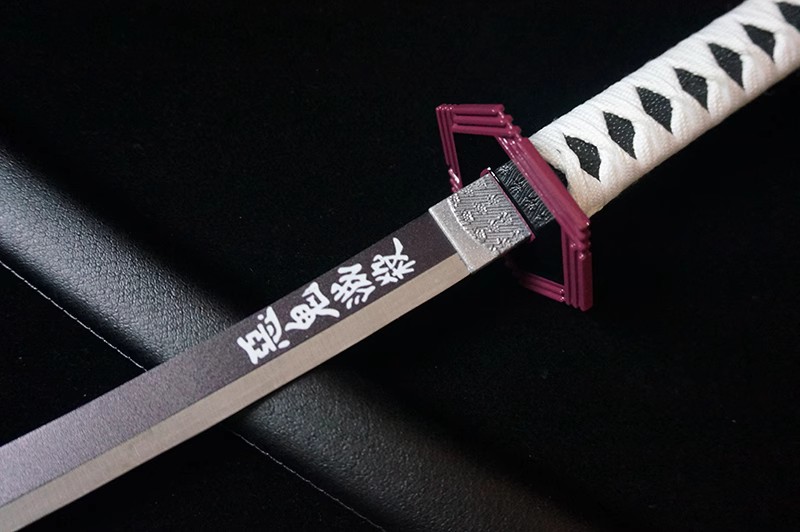 Demon Slayer Nichirin Blade Cosplay Prop for Zenitsu Agatsuma, Tanjiro Kamado, Kyojuro Rengoku - Alloy, Unsharpened